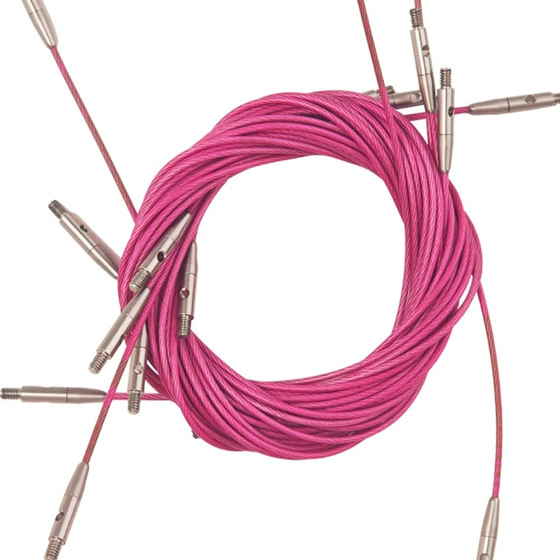 Knitting Needle Circular - 20-150cm交換可能なかぎ針編み針ロープ円形編み針アクセサリー回転式取り外し可能なロープツール