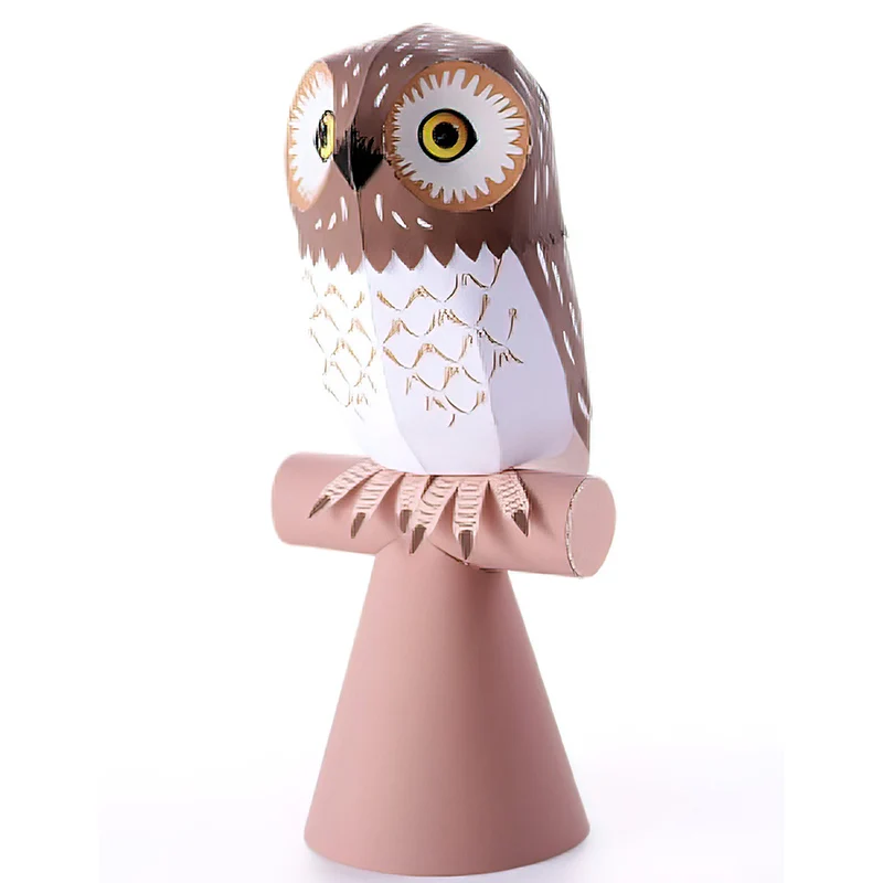 Art Craft Cardboard - ミニ3D折りたたみ紙モデル,小さなフクロウ,折り紙アート,ペーパークラフト動物フィギュア,子供向け,手作りの大人のおもちゃ,QD-309
