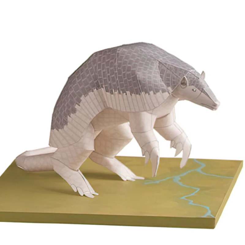 Art Craft Cardboard - ミニ3D折りたたみ紙モデルペーパークラフト、巨大なアルマジロ、折り紙アート、動物フィギュア、子供、大人の手作りクラフトおもちゃ、QD-278