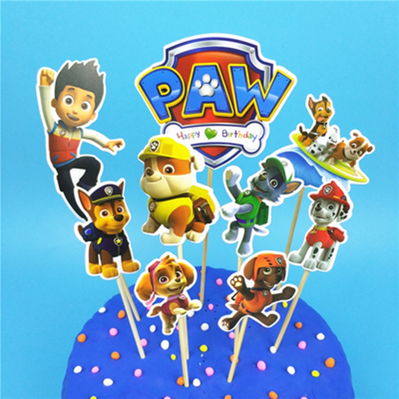 パウ・パトロール スカイ漫画アニメフィギュアケーキキャンドル - Art Craft Party のレビューと価格