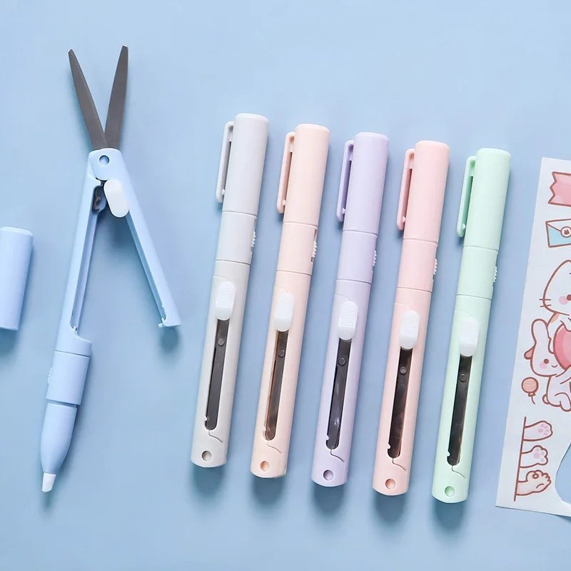 2 で 1 多機能折りたたみはさみペンナイフ付きペーパーカッ - Art Craft Stationery のレビューと価格