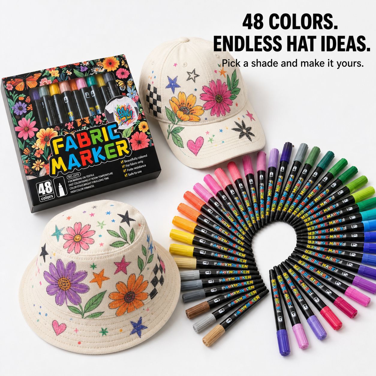 野球帽、衣類、バッグ、グラフィティ、親子クラフト、DIY布絵 - Art Craft Stationery のレビューと価格