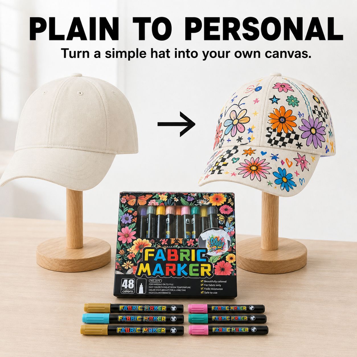 野球帽、衣類、バッグ、グラフィティ、親子クラフト、DIY布絵 - Art Craft Stationery のレビューと価格