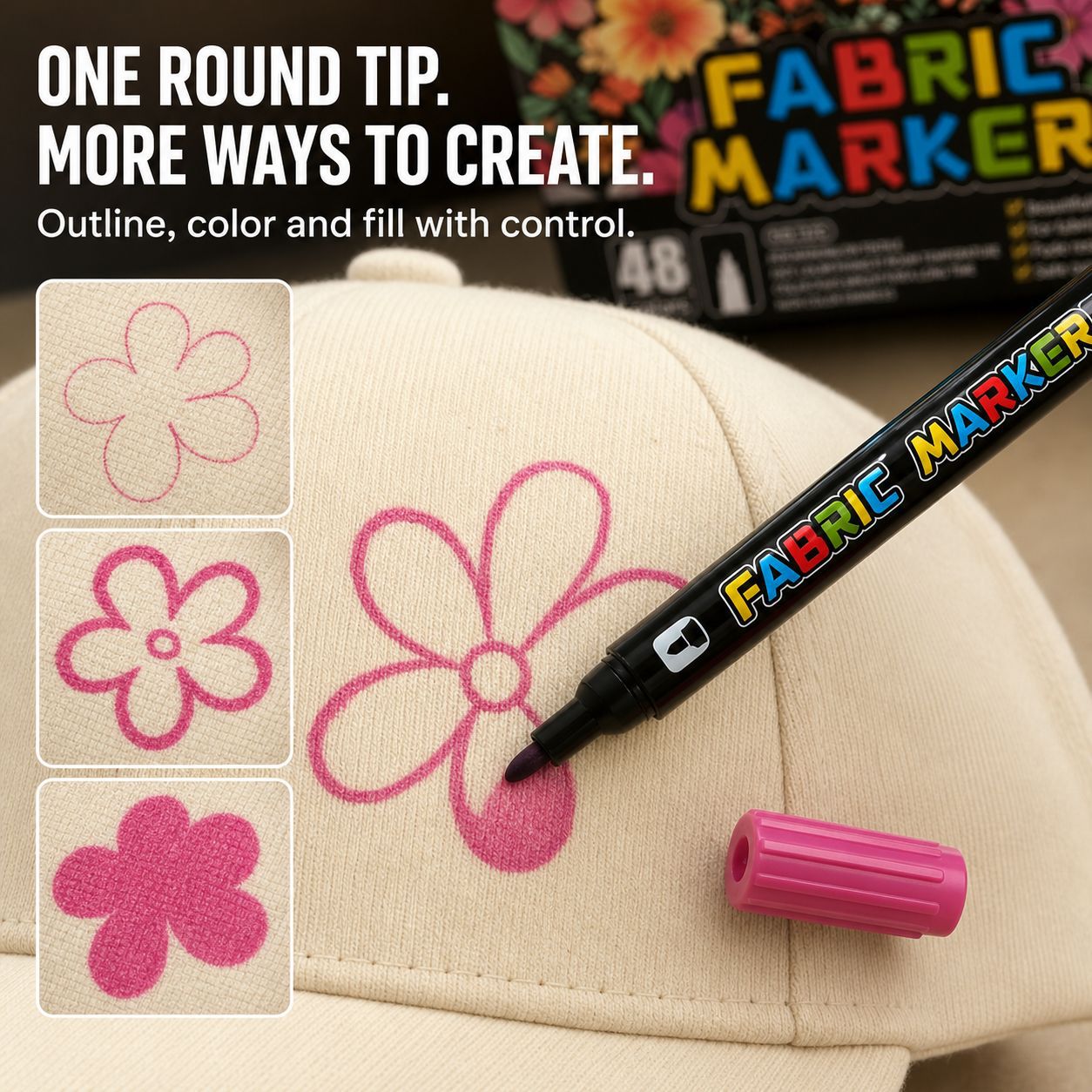 野球帽、衣類、バッグ、グラフィティ、親子クラフト、DIY布絵 - Art Craft Stationery のレビューと価格