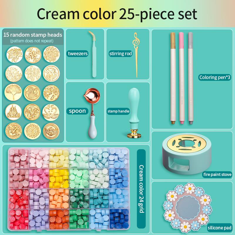 ワックスシールスタンプセット 漆塗りスタンプ シーリングワッ - Batik Wax Kit のレビューと価格