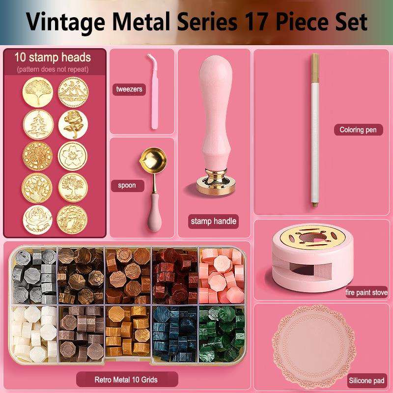 ワックスシールスタンプセット 漆塗りスタンプ シーリングワッ - Batik Wax Kit のレビューと価格