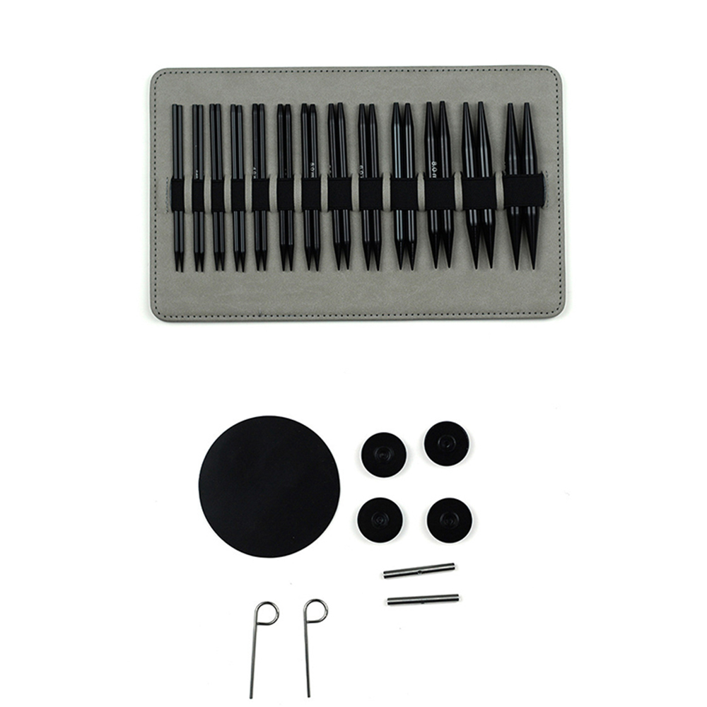 黒色の取り外し可能な円形酸化アルミニウム多機能セーター針、長 - Knitting Needle Circular のレビューと価格