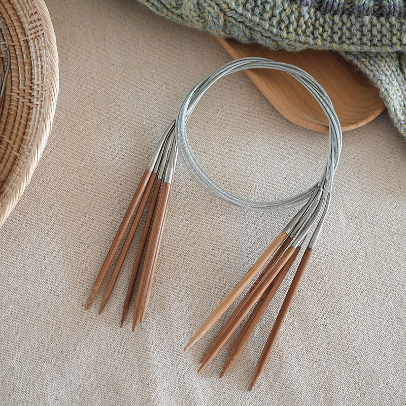 高品質編み針クリエイティブ軟鋼線パイプ硬質竹針 DIY セー - Knitting Needle Circular のレビューと価格
