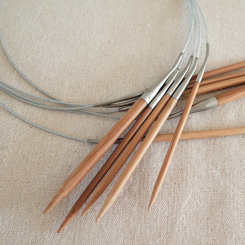 高品質編み針クリエイティブ軟鋼線パイプ硬質竹針 DIY セー - Knitting Needle Circular のレビューと価格