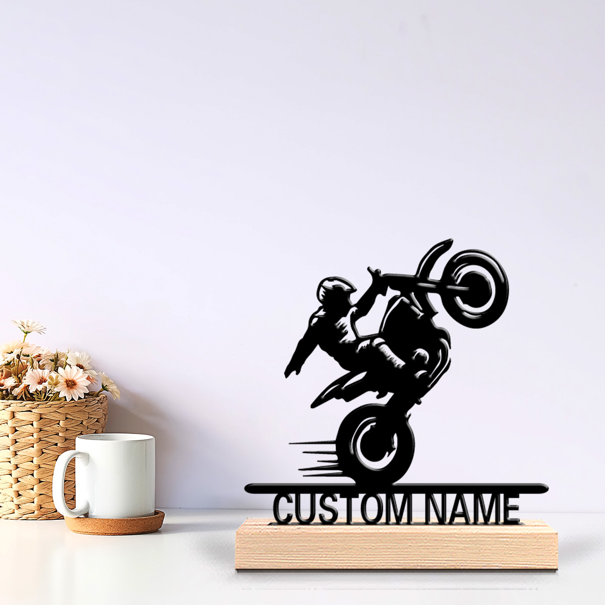 1個入り シンプルなバイクの子供用カスタムテキストメタルスタ - Art Craft Simple のレビューと価格