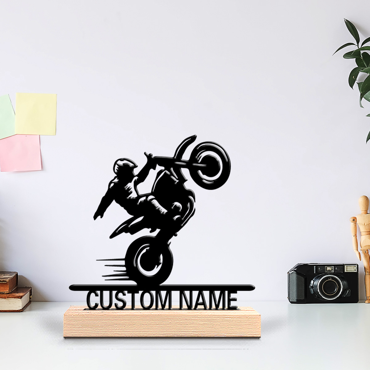 1個入り シンプルなバイクの子供用カスタムテキストメタルスタ - Art Craft Simple のレビューと価格