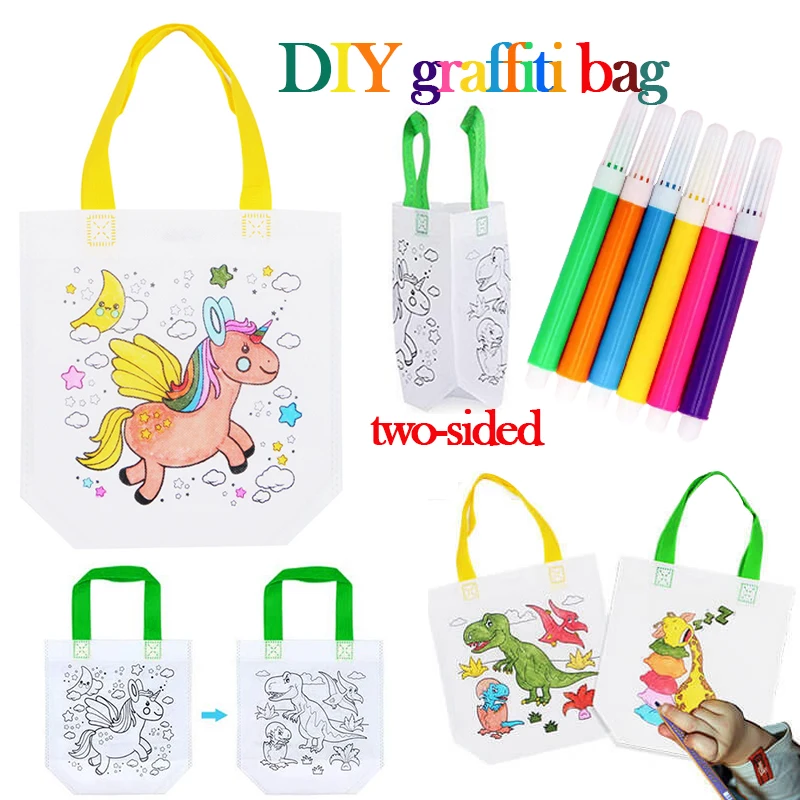 1-10 個セット DIY グラフィティバッグ マーカー付き - Art Craft Notebook のレビューと価格
