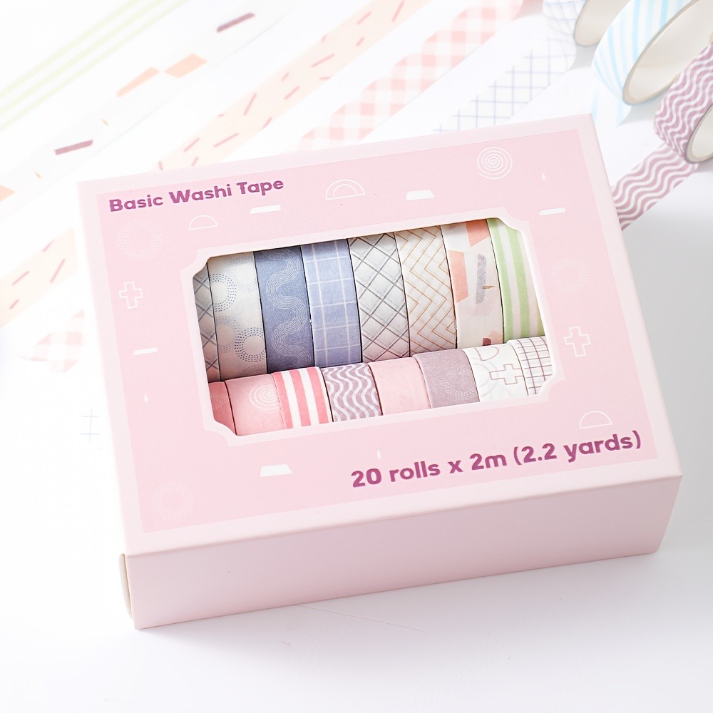 マカロンテープ20巻、幅0.4インチ、学用品、アートやクラフ - Art Craft Notebook のレビューと価格
