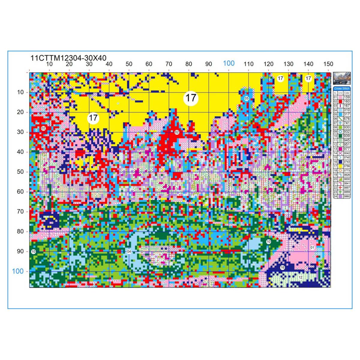 冬の街 30X40CM/11.8X15.7インチ クロスステ - Art Craft Winter のレビューと価格