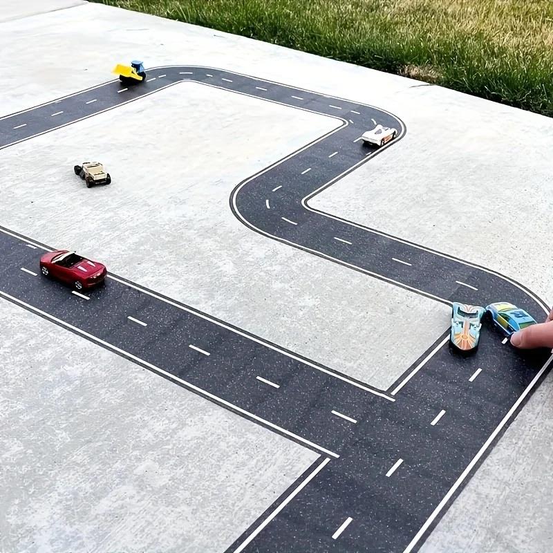 1～2ロールの再利用可能な道路標識ステッカー、黒い高速道路テ - Art Craft Party のレビューと価格