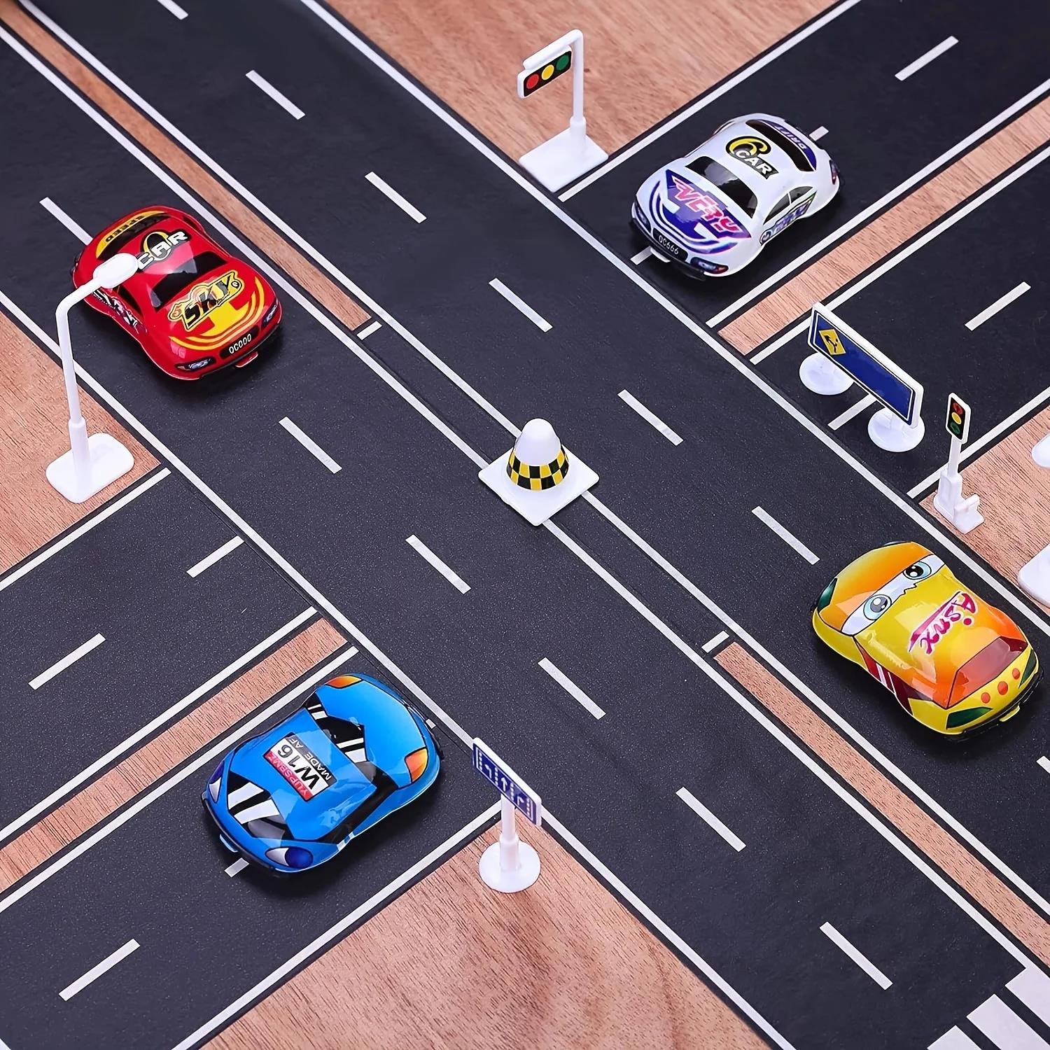 1～2ロールの再利用可能な道路標識ステッカー、黒い高速道路テ - Art Craft Party のレビューと価格