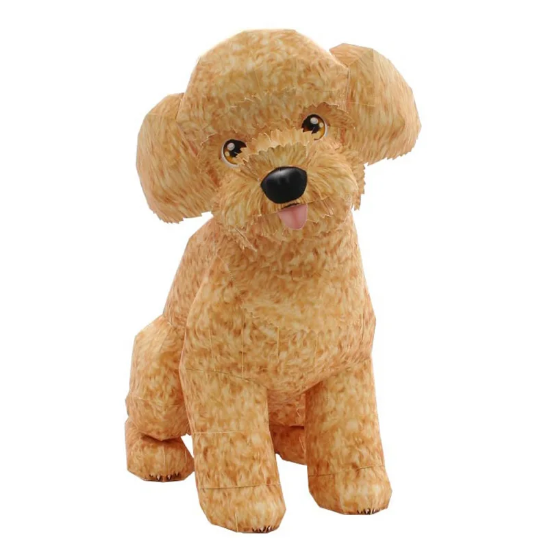 ミニ3Dペーパーモデルペーパークラフト動物、プードル犬、折り - Art Craft Cardboard のレビューと価格