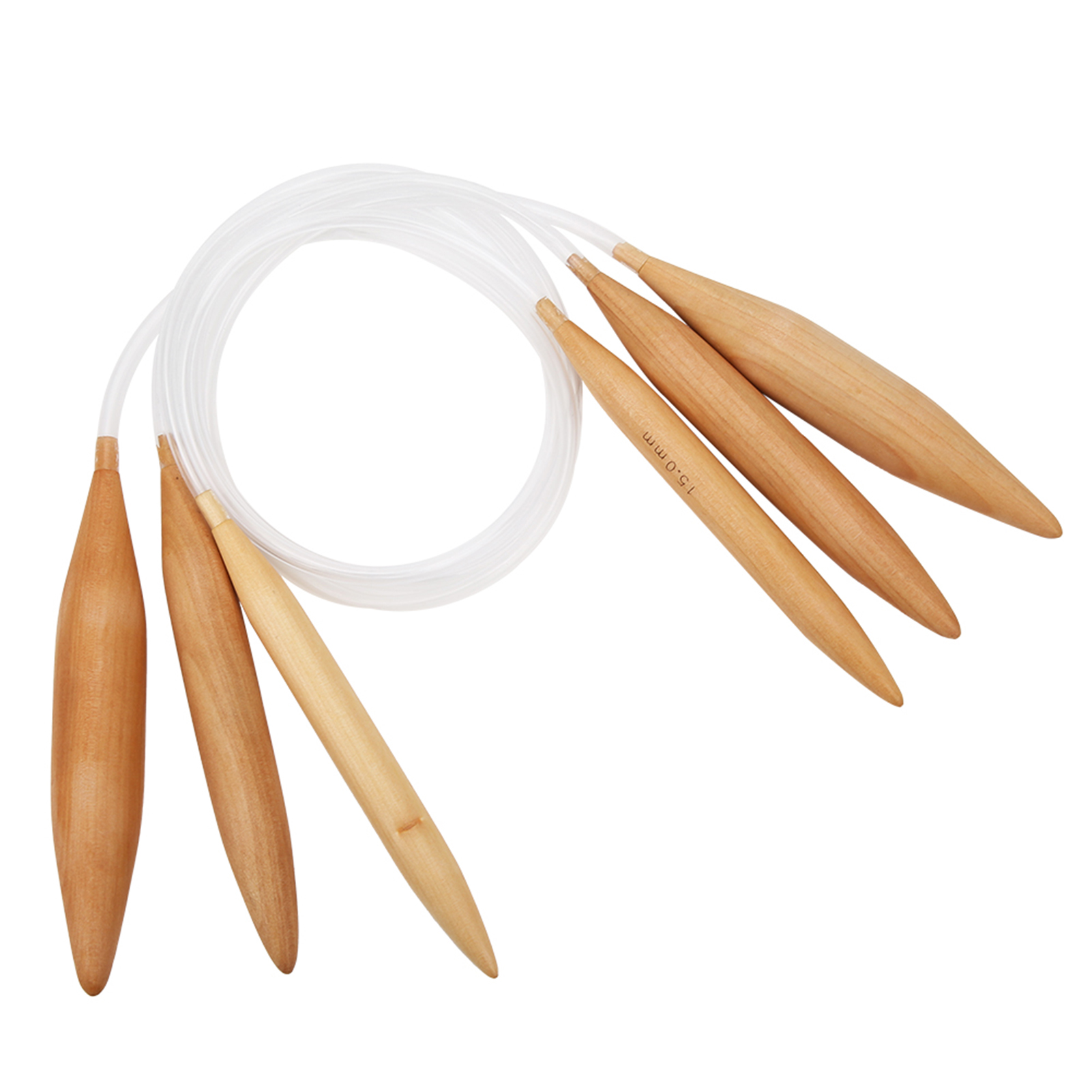 ZK20 ラウンド編組針竹透明かぎ針編みツール 15 ミリメ - Knitting Needle Circular のレビューと価格