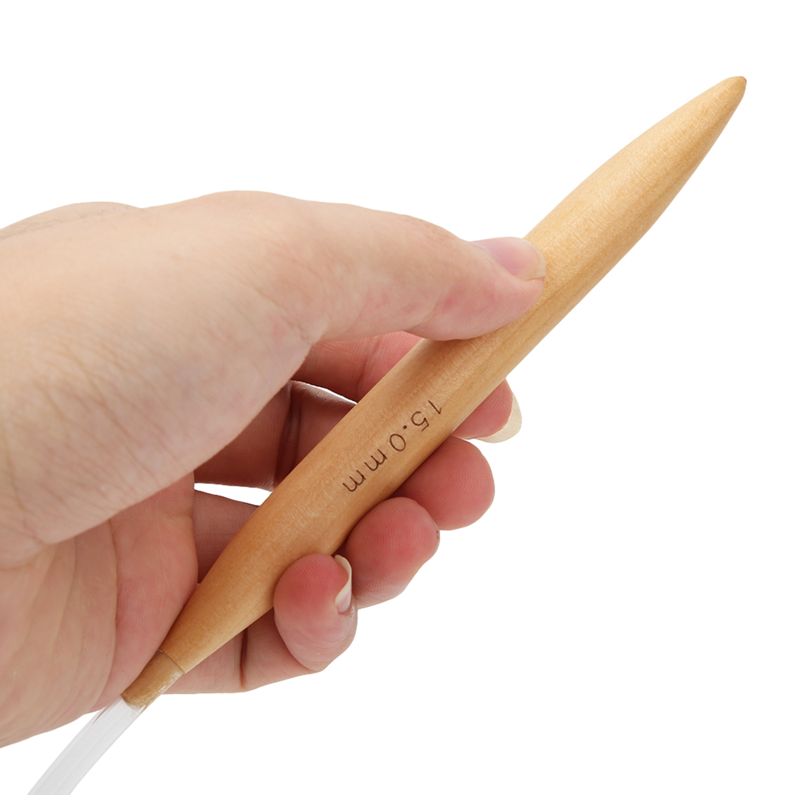 ZK20 ラウンド編組針竹透明かぎ針編みツール 15 ミリメ - Knitting Needle Circular のレビューと価格