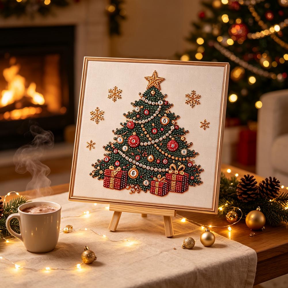 クリスマスパールダイヤモンドペインティングアートセット（フレ - Art Craft Party のレビューと価格