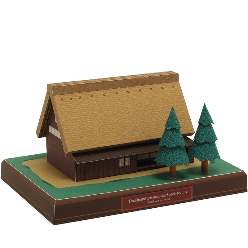 日本のカッテージガスショーズクリミニ3Dペーパーモデルハウス - Art Craft Cardboard のレビューと価格