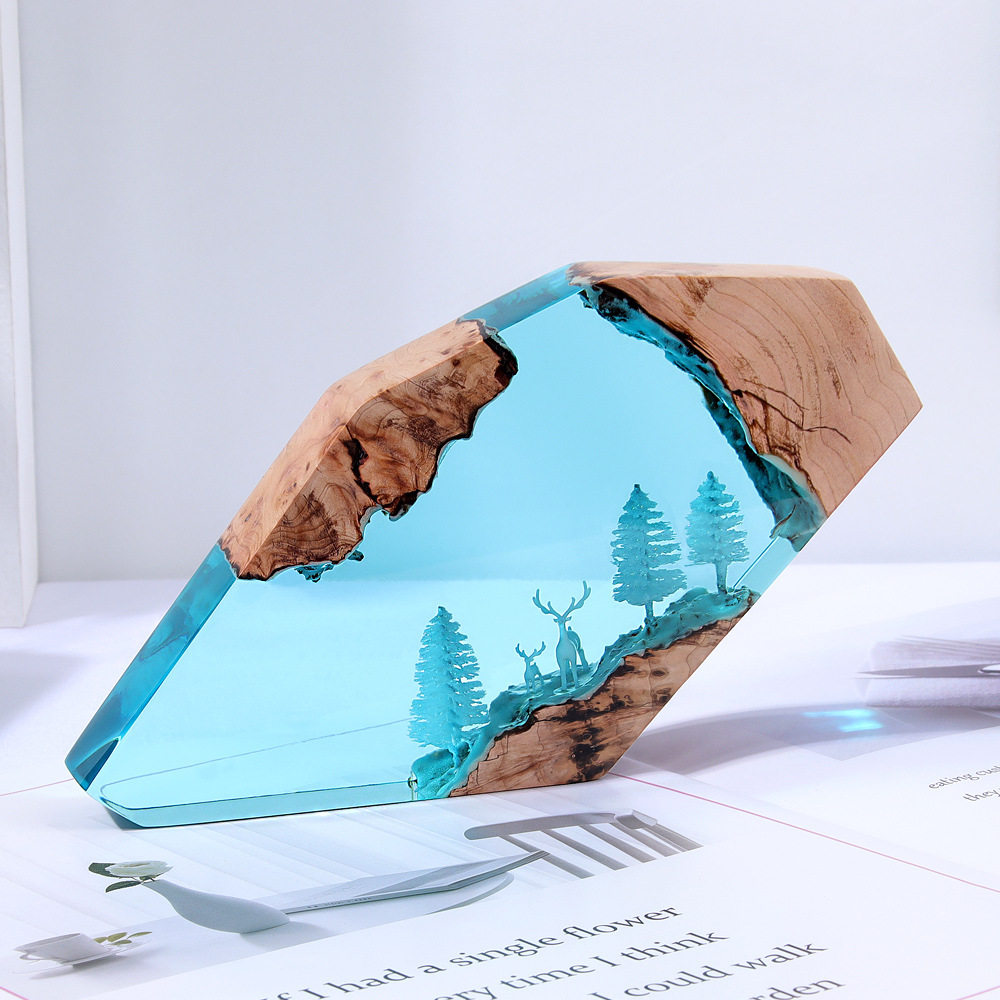 森の妖精鹿デスクトップアート、パーソナライズされた発光オーナ - Art Craft Party のレビューと価格