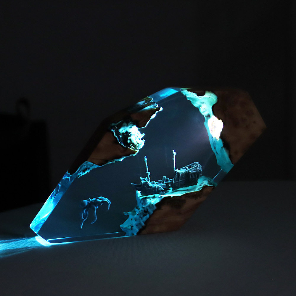 森の妖精鹿デスクトップアート、パーソナライズされた発光オーナ - Art Craft Party のレビューと価格
