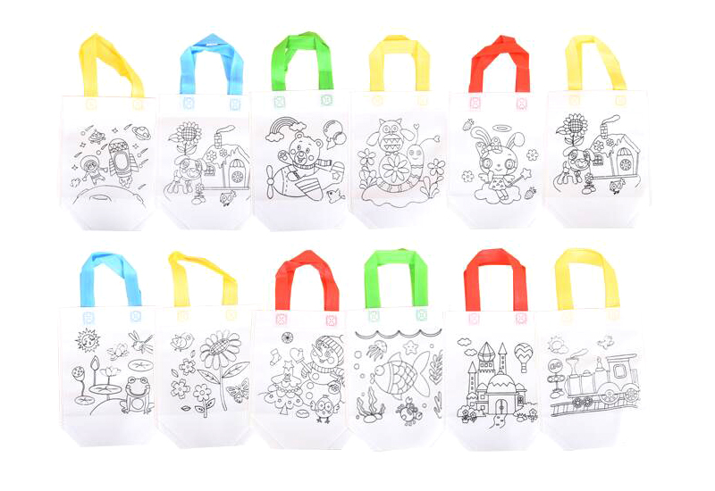 DIYお絵かきバッグ グラフィティバッグ 手作りペイント不織 - Art Craft Notebook のレビューと価格